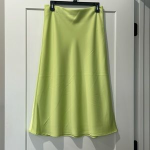 “Satin”Midi skirt- (polyester and spandex)